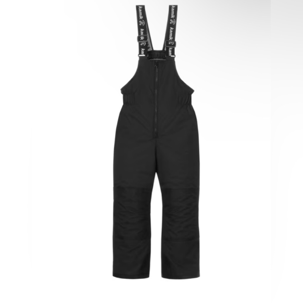 EUC Kamik Size 2 black snowpants with adjustable straps